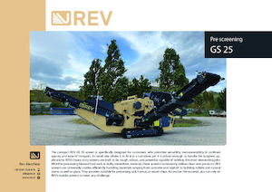 Пересувні грохоти REV GS 25