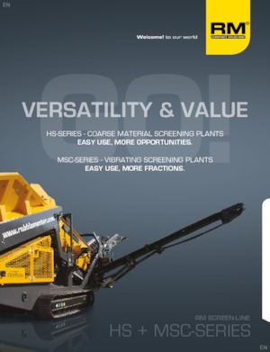 Пересувні грохоти Rubble Master HS 7500M