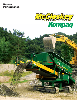 Пересувні грохоти McCloskey Kompaq