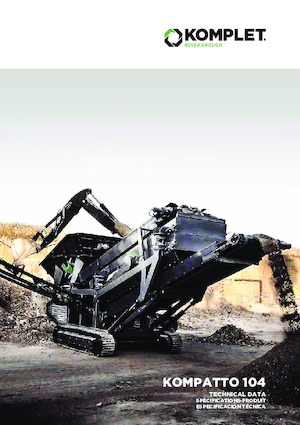 Пересувні грохоти Komplet KOMPATTO 104