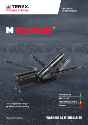 Пересувні грохоти Terex Washing Systems M 2100