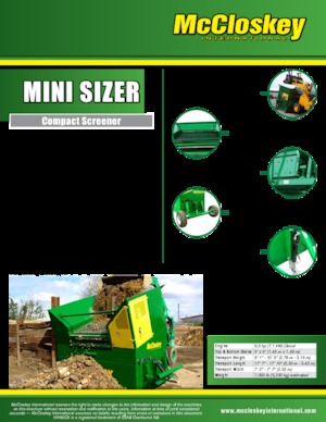 Пересувні грохоти McCloskey MiniSizer