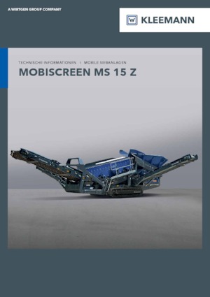 Пересувні грохоти Kleemann MS 15 Z