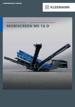 Пересувні грохоти Kleemann MS 16 D
