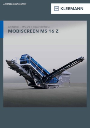 Пересувні грохоти Kleemann MS 16 Z