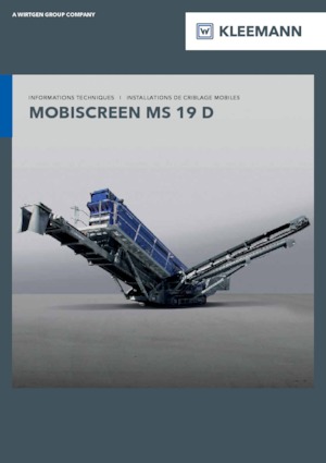 Пересувні грохоти Kleemann MS 19 D