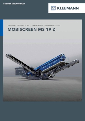 Пересувні грохоти Kleemann MS 19 Z