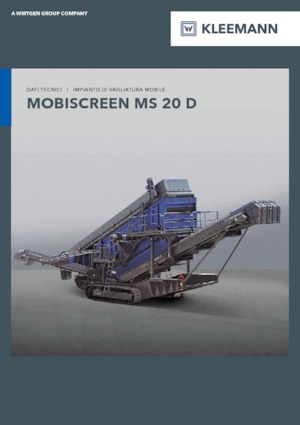 Пересувні грохоти Kleemann MS 20 D