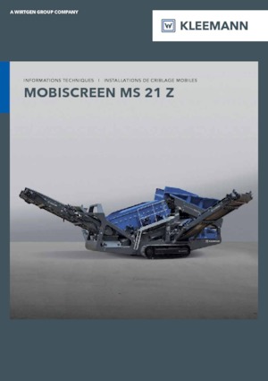 Пересувні грохоти Kleemann MS 21 Z