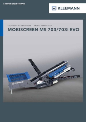 Пересувні грохоти Kleemann MS 703i EVO