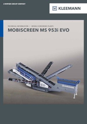 Пересувні грохоти Kleemann MS 953i EVO