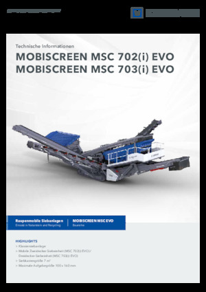 Пересувні грохоти Kleemann MSC 702i EVO
