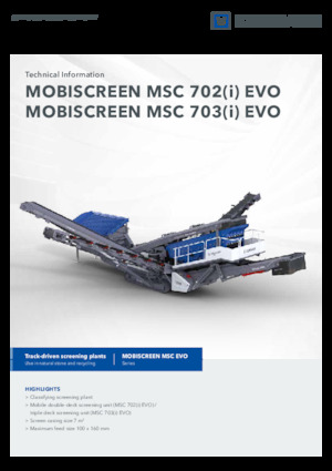 Пересувні грохоти Kleemann MSC 702i EVO