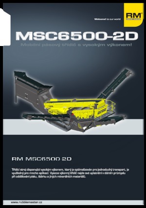 Пересувні грохоти Rubble Master MSC 6500-2D