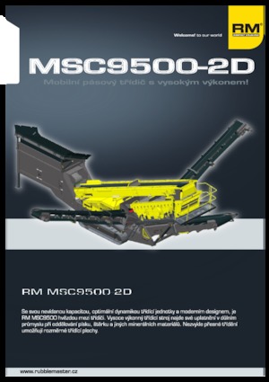 Пересувні грохоти Rubble Master MSC 9500-2D