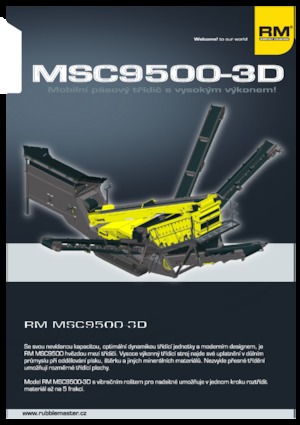 Пересувні грохоти Rubble Master MSC9500-3D