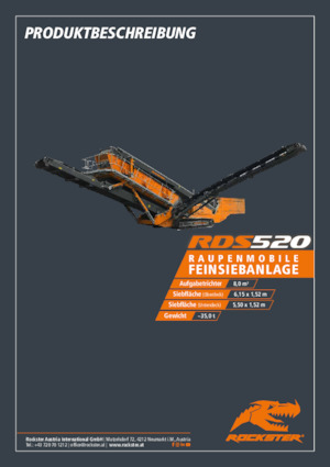 Пересувні грохоти Rockster RDS520