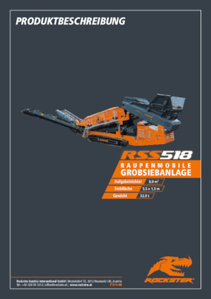 Пересувні грохоти Rockster RSS518