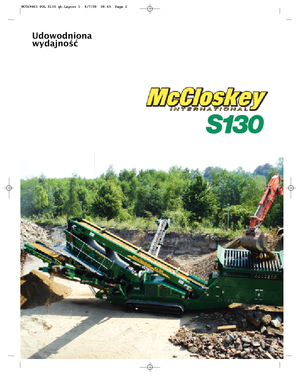 Пересувні грохоти McCloskey S130 2-Deck