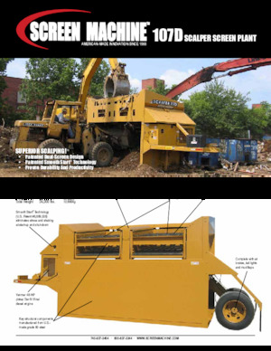 Пересувні грохоти Screen Machine Industries  Scalper 107D