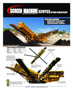 Пересувні грохоти Screen Machine Industries  Spyder 520TS3