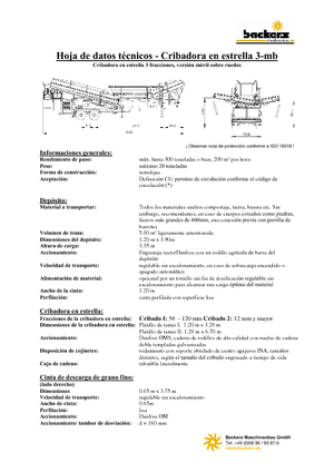 Пересувні грохоти Backers Sternsieb 3-mb
