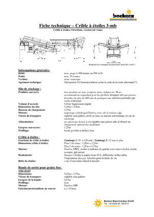Пересувні грохоти Backers Sternsieb 3-mb