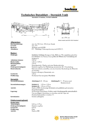 Пересувні грохоти Backers Sternsieb 3-mb