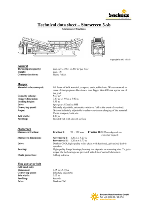 Пересувні грохоти Backers Sternsieb 3-sb