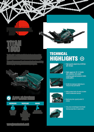 Пересувні грохоти Powerscreen Titan 1800
