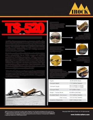 Пересувні грохоти IROCK  TS-520