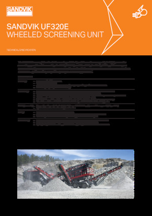 Пересувні грохоти Sandvik UF320E