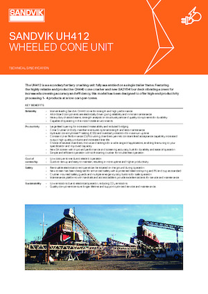 Пересувні грохоти Sandvik UH412