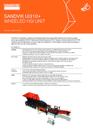 Пересувні грохоти Sandvik UI310+ HSI