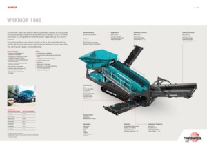 Пересувні грохоти Powerscreen Warrior 1800