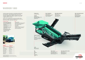 Пересувні грохоти Powerscreen Warrior 1800