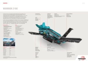 Пересувні грохоти Powerscreen Warrior 2100