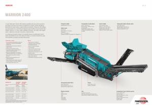 Пересувні грохоти Powerscreen Warrior 2400