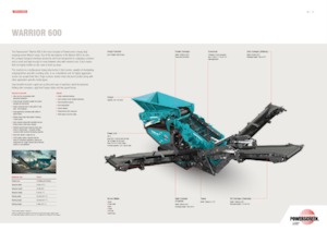 Пересувні грохоти Powerscreen Warrior 600