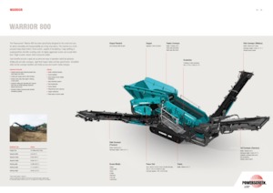 Пересувні грохоти Powerscreen WARRIOR 800