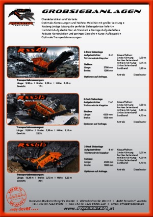 Пересувні грохоти Rockster RSS 49