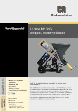 Насоси для змішування Putzmeister MP 20 EV