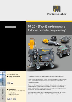 Насоси для змішування Putzmeister MP 25 