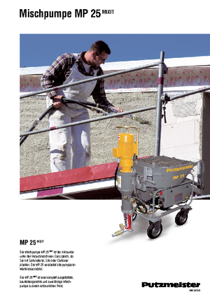 Насоси для змішування Putzmeister MP 25 Mixit JP-WP/D5K