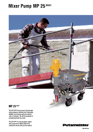 Насоси для змішування Putzmeister MP 25 Mixit JP-WP/D5K