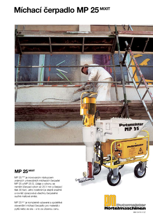 Насоси для змішування Putzmeister MP 25 Mixit JP-WP/D5K