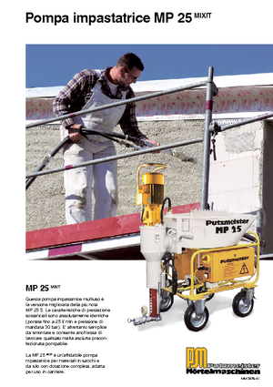 Насоси для змішування Putzmeister MP 25 Mixit JP-WP/D5K