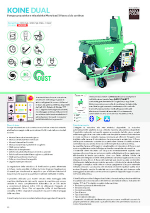 Обладнання для розпилення розчину та транспортування Imer Koine Dual