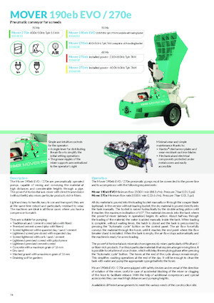 Обладнання для розпилення розчину та транспортування Imer Mover 270eb WT