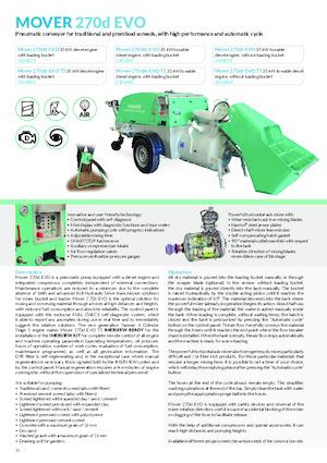 Обладнання для розпилення розчину та транспортування Imer Mover 270db Evo